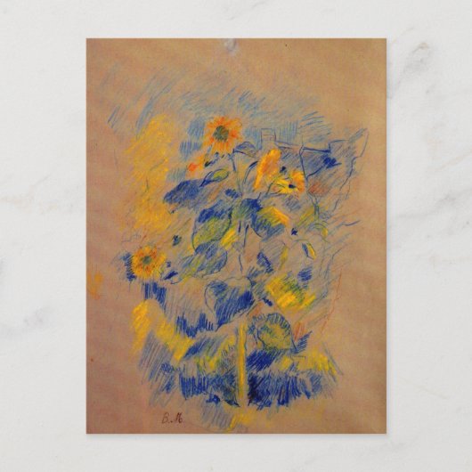 Zonnebloemen van Berthe Morisot Briefkaart (Voorkant)
