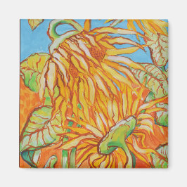 Zonnebloemen van Bruce Tunis Magneet