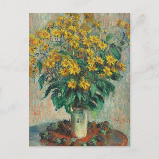 Zonnebloemen van Claude Monet Briefkaart (Voorkant)