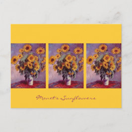 Zonnebloemen van Claude Monet Briefkaart