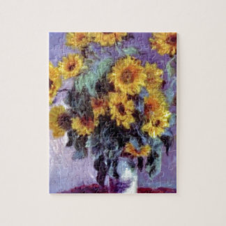 Zonnebloemen van Claude Monet Legpuzzel
