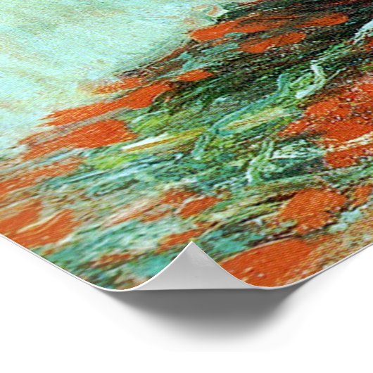 Zonnebloemen van Claude Monet Poster (Hoek)