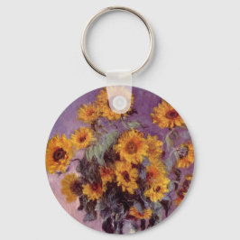 Zonnebloemen van Claude Monet Sleutelhanger