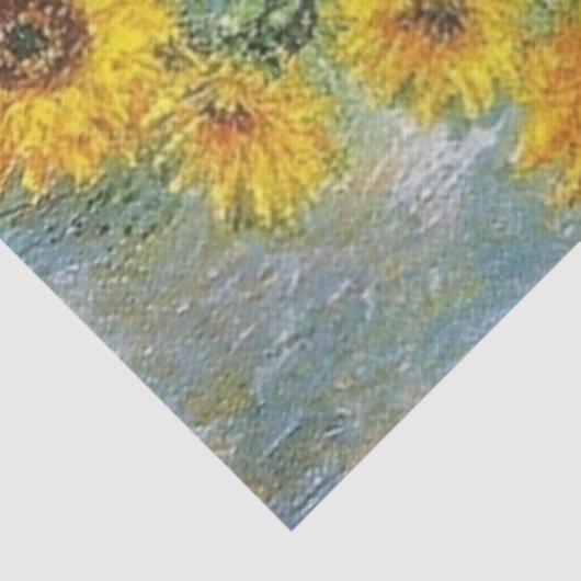Zonnebloemen van Claude Monet Tissue Paper Tissuepapier (Detail)