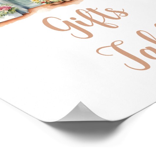 Zonnebloemen van de markt Vrijgezellenfeest cadeau Poster (Hoek)