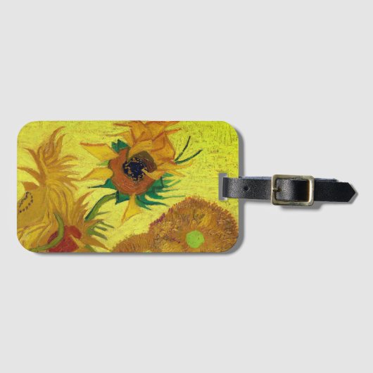 Zonnebloemen (Van Gogh) Bagagelabel (Voorkant (horizontaal))