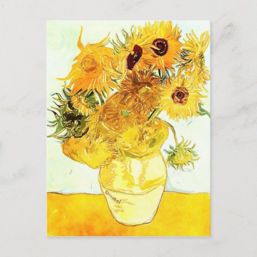 Zonnebloemen - Van Gogh Briefkaart (Voorkant)