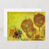 Zonnebloemen (Van Gogh) Briefkaart (Voorkant / Achterkant)
