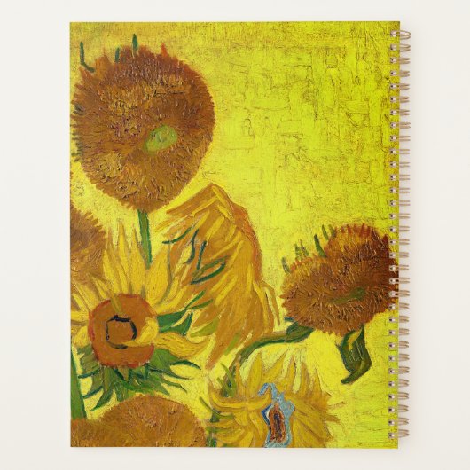 Zonnebloemen (Van Gogh) Planner (Achterkant)