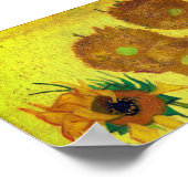 Zonnebloemen (Van Gogh) Poster (Hoek)