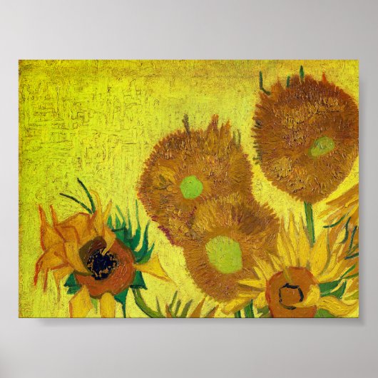 Zonnebloemen (Van Gogh) Poster (Voorkant)