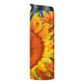 Zonnebloemen. Van Gogh stijl imitatie. Thermosbeker (Geroteerd rechts)