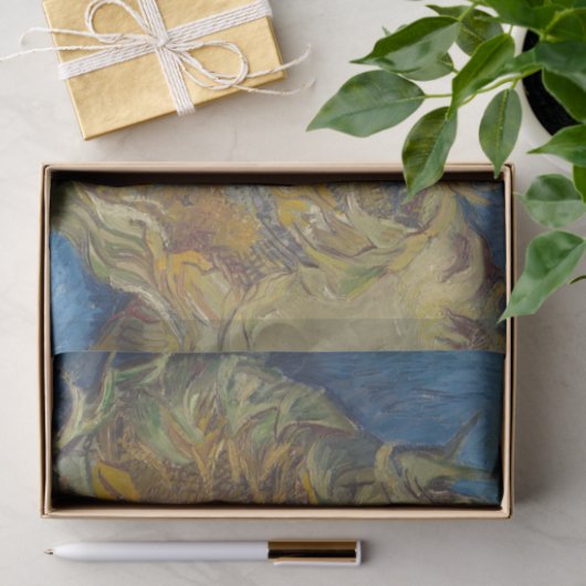 Zonnebloemen Van Gough-ontkoppelpapier Tissuepapier (Geschenk)