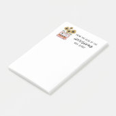 zonnebloemen van het bureau van de leraar post-it® notes (Schuin)