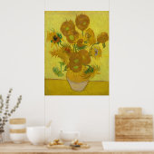 Zonnebloemen van het Poster Vincent van Gogh (Keuken)