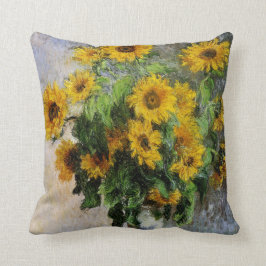 Zonnebloemen van Monet Kussen