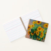 Zonnebloemen van Monet Notitieboek (Binnen)