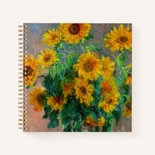 Zonnebloemen van Monet Notitieboek