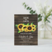 zonnebloemen van schors - land aankondigingskaart (Staand voorkant)