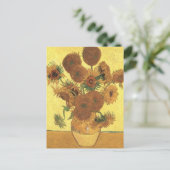 Zonnebloemen van Van Gogh Briefkaart (Staand voorkant)