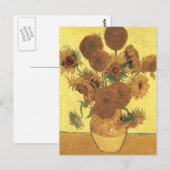 Zonnebloemen van Van Gogh Briefkaart (Voorkant / Achterkant)