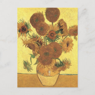 Zonnebloemen van Van Gogh Briefkaart