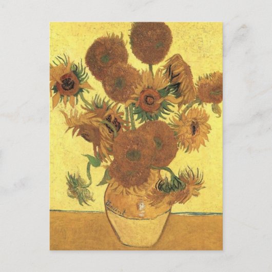 Zonnebloemen van Van Gogh Briefkaart (Voorkant)