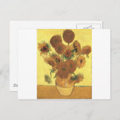 Zonnebloemen van Van Gogh Briefkaart (Voorkant / Achterkant)