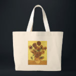 Zonnebloemen van Van Gogh Grote Tote Bag<br><div class="desc">Toch leven: Vase met vijftien zonnebloemen Schilderen door Vincent van Gogh Voor expressionisme is niet alleen een manier om dingen te zien: het is ook een manier om ze te maken, om ze te schilderen. Een expressionist schildert niet "vlak" en in zuivere tonen-hij breekt zijn tonen op en past hen...</div>