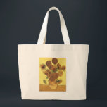 Zonnebloemen van Van Gogh Grote Tote Bag<br><div class="desc">Toch leven: Vase met vijftien zonnebloemen Schilderen door Vincent van Gogh Voor expressionisme is niet alleen een manier om dingen te zien: het is ook een manier om ze te maken, om ze te schilderen. Een expressionist schildert niet "vlak" en in zuivere tonen-hij breekt zijn tonen op en past hen...</div>