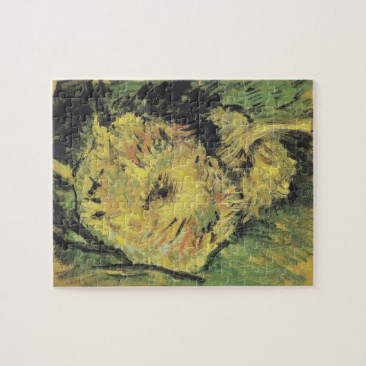 Zonnebloemen van Van Gogh - Helder Geel Bloemschil Legpuzzel (Horizontaal)