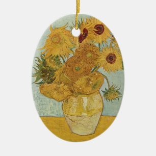 Zonnebloemen van Van Gogh Keramisch Ornament