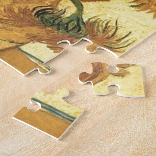 Zonnebloemen van Van Gogh Legpuzzel (Zijkant)