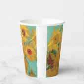 Zonnebloemen van Van Gogh  Papieren Bekers (Links)