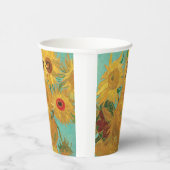 Zonnebloemen van Van Gogh  Papieren Bekers (Rechts)