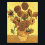 Zonnebloemen van Van Gogh Post-Impressionistisch P Poster<br><div class="desc">Geel is de kleur van geluk. Het heeft een speciale betekenis voor Van Gogh. Dit schilderij,  gedomineerd door de kleur geel,  geeft ons het gevoel dat de zon energie geeft en dat de wil om te leven.</div>
