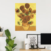 Zonnebloemen van Van Gogh Post-Impressionistisch P Poster (Thuiskantoor)