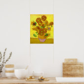 Zonnebloemen van Van Gogh Poster (Keuken)