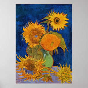 Zonnebloemen van Van Gogh Poster