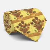 Zonnebloemen van Van Gogh Stropdas (Opgerold)