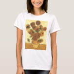 Zonnebloemen van Van Gogh T-shirt<br><div class="desc">Toch leven: Vase met vijftien zonnebloemen Schilderen door Vincent van Gogh Voor expressionisme is niet alleen een manier om dingen te zien: het is ook een manier om ze te maken, om ze te schilderen. Een expressionist schildert niet "vlak" en in zuivere tonen-hij breekt zijn tonen op en past hen...</div>
