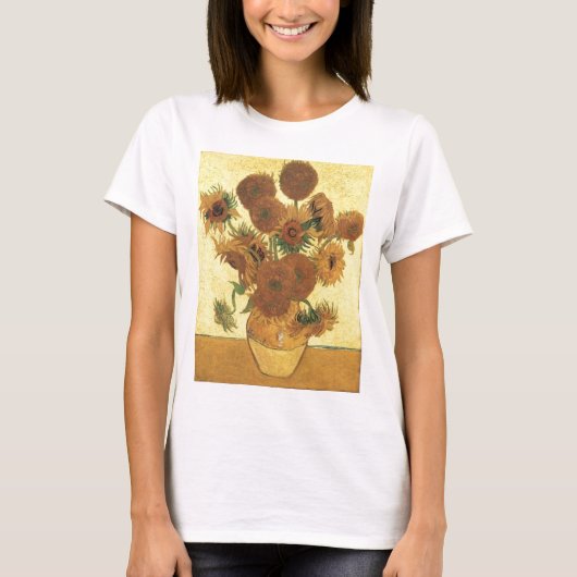 Zonnebloemen van Van Gogh T-shirt (Voorkant)