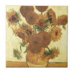 Zonnebloemen van Van Gogh Tegeltje<br><div class="desc">Toch leven: Vase met vijftien zonnebloemen Schilderen door Vincent van Gogh Voor expressionisme is niet alleen een manier om dingen te zien: het is ook een manier om ze te maken, om ze te schilderen. Een expressionist schildert niet "vlak" en in zuivere tonen-hij breekt zijn tonen op en past hen...</div>