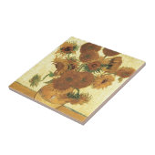 Zonnebloemen van Van Gogh Tegeltje (Zijkant)