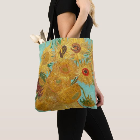 Zonnebloemen van Van Gogh Tote Bag (Dichtbij)