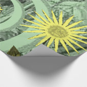 zonnebloemen van verpakkingspapier cadeaupapier (Hoek)