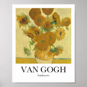 Zonnebloemen van Vicent van Gogh Poster (Voorkant)