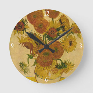 Zonnebloemen van Vincent van Gogh, 1878 Ronde Klok