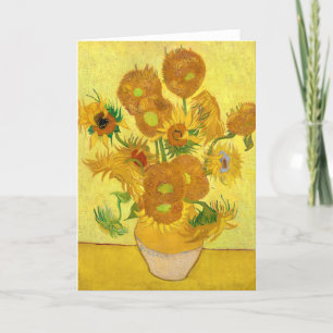 Zonnebloemen van Vincent van Gogh Bedankkaart