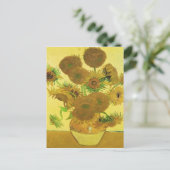 Zonnebloemen van Vincent Van Gogh Briefkaart (Staand voorkant)